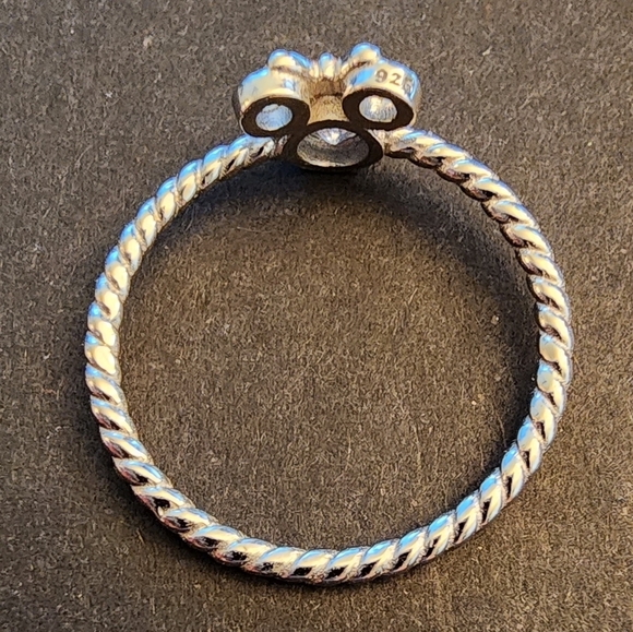 Minnie Mouse Braided Rose Gold Bow Size 8 925 Ring - Picture 8 of 9